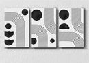 Bauhaus Art Black And White, Set Of 3