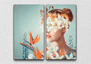 Flower Face Art, Set Of 2