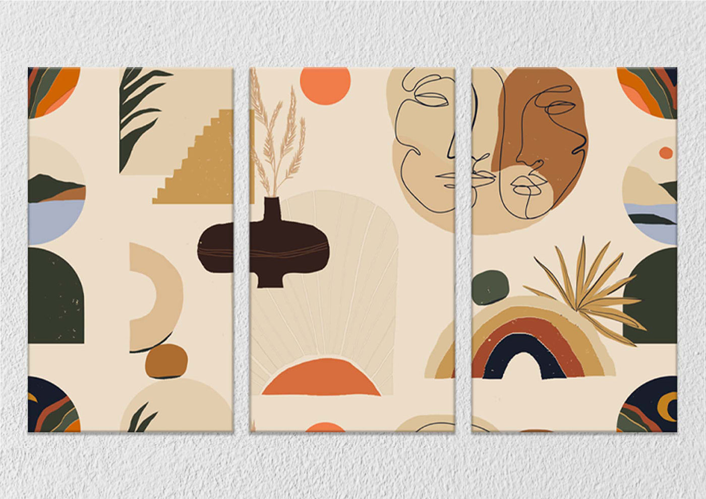 Bohemian Wall Art, Set Of 3
