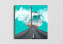 Straight Road Art, Set Of 2