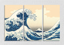Blue And White Waves, Set Of 3