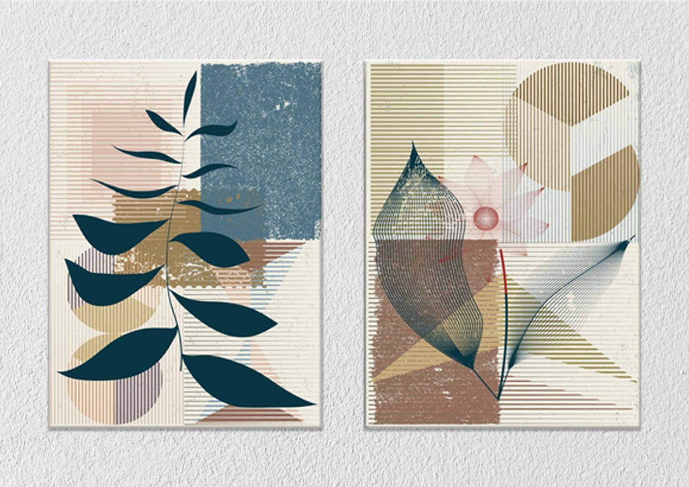 Floral Leaves, Set Of 2