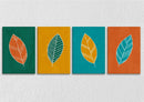 Pop Up Leaves Wall Art, Set Of 4