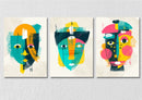 Acrylic Face Art, Set Of 3