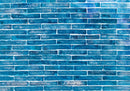 Attractive Blue Shaded Brick Wallpaper