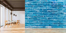 Attractive Blue Shaded Brick Wallpaper