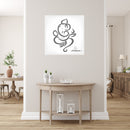 Sketch Of Ganpati Self Adhesive Sticker Poster