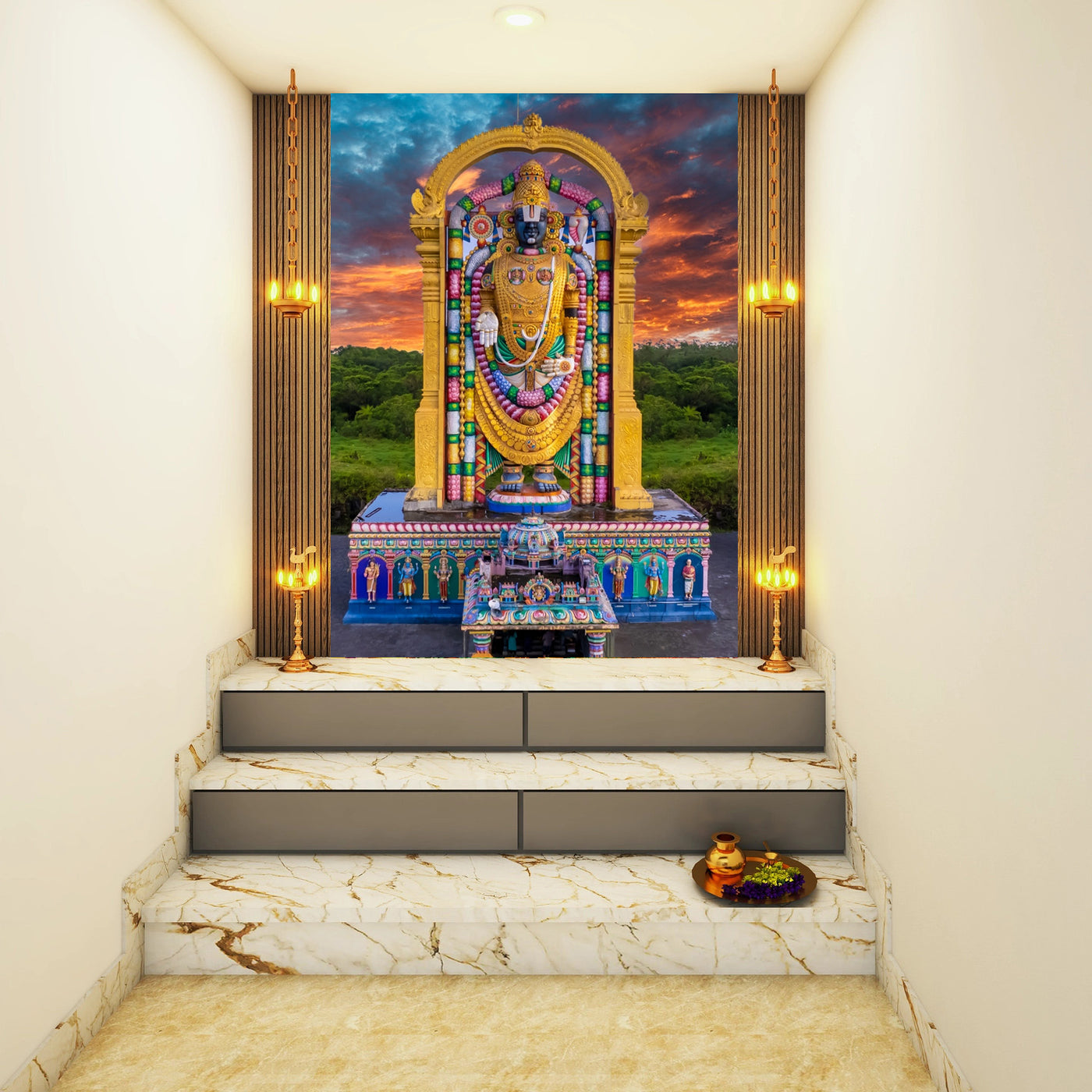 Divine Illumination Tirupati Balaji Wallpaper