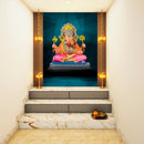 Ganpati In Pink Dhoti  Self Adhesive Sticker Poster