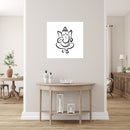 Sketch of Ganpati Self Adhesive Sticker Poster