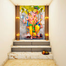 Standing Ganpati Self Adhesive Sticker Poster