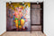 Standing Lord Ganesh Painting Self Adhesive Sticker For Wardrobe