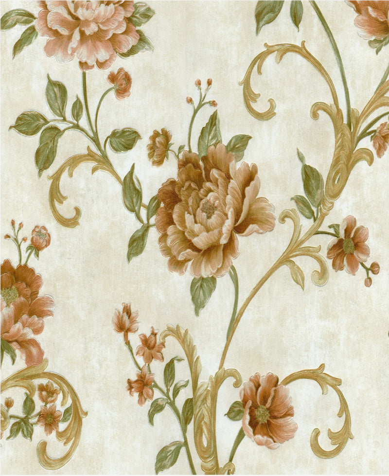 Stellar Fancy Floral & Botanical Wallpaper