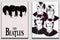Beatles Sillhouette Black And White Wall Art, Set Of 2