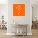 Art Of Ganesh Painting Self Adhesive Sticker Poster