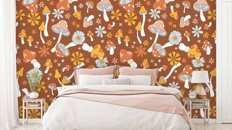 Mushrooms Kids Wallpaper