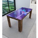 Purple Blue Butterflys Painting Self Adhesive Sticker For Table