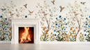 Beautiful  chinoiserie wallpaper