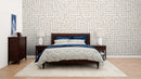 Beige Line Pattern Wallpaper