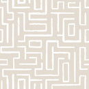 Beige Line Pattern Wallpaper