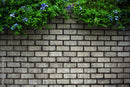 Blooming Garden Brick Wallpaper
