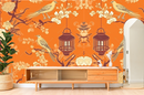 Blossoms & Birds chinoiserie  wallpaper