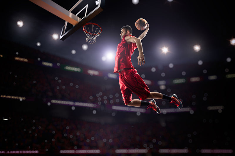 Red Basketball Player Customised Wallpaper for wall