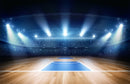 Blue Stadium Hall Wallpaper