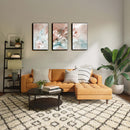 Abstract Watercolour Rose Art, Set Of 3