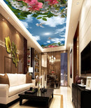 Floral Sky Ceiling Wallpaper