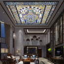 Blue And White Porcelain Ceiling Wallpaper