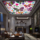 Colorful Butterfly Ceiling Wallpaper