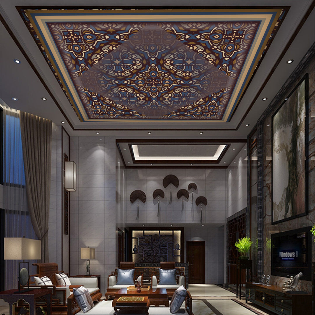 Artz Folio Ornamental Floral Ceiling Wallpaper