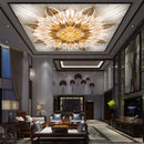 Yellow Golden Roof Ceiling Wallpaper