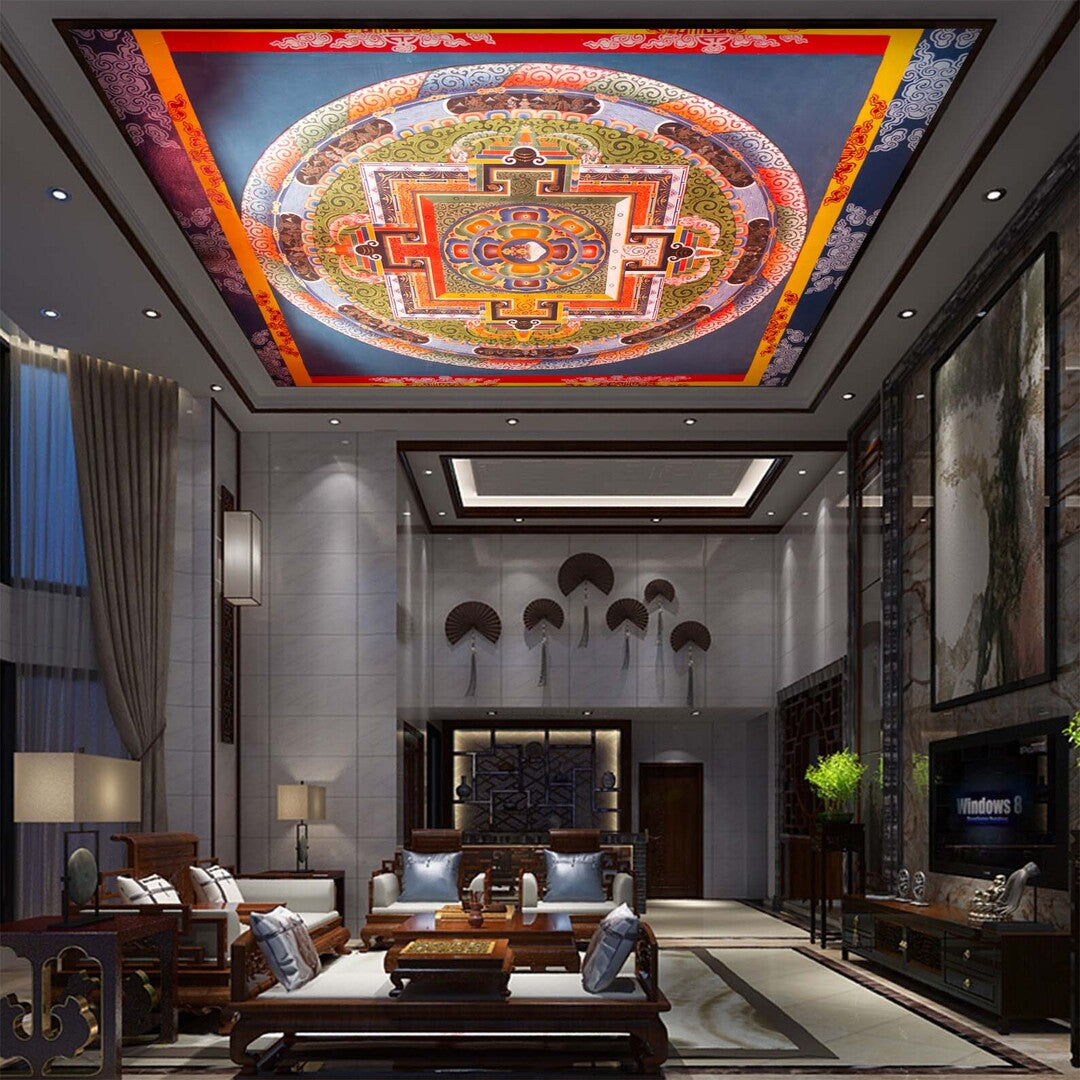 Kalachakra Ceiling Wallpaper