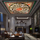 Zodiac Blue Ceiling Wallpaper