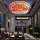 Kalchakra Red And Blue Ceiling Wallpaper