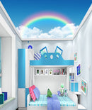 Rainbow Cloud Ceiling Wallpaper