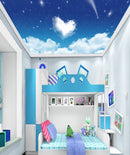Cloud Heart Ceiling Wallpaper