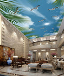 Flying Sky Ceiling Wallpaper