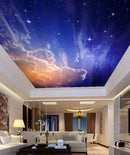 Blue Shaded Sky Ceiling Wallpaper