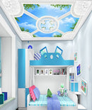Sky White Design Ceiling Wallpaper
