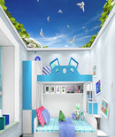 Dove Sky Ceiling Wallpaper