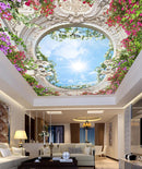 Nature Flower Sky Ceiling Wallpaper