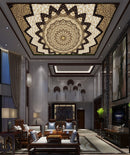 Mandala Art Ceiling Wallpaper
