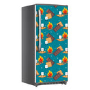 Fire Chocolate Bar Art Self Adhesive Sticker For Refrigerator