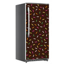 Candy Sticks On Brown Self Adhesive Sticker For Refrigerator