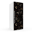 Heart On Black Art Self Adhesive Sticker For Refrigerator