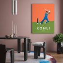 Kohli Batting Wall Art