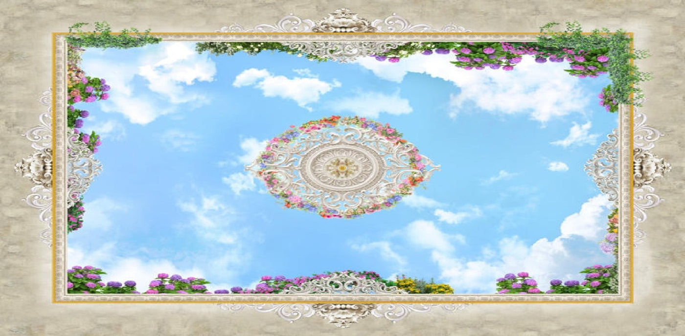 3D Ceiling Wallpaper
